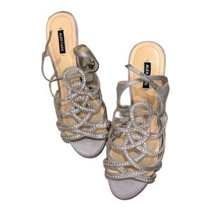 Silver Alex Marie Faux Leather Shoes